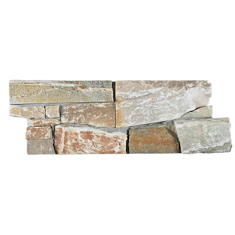 Yellow Slate Stone Veneer with Natural Split Surface