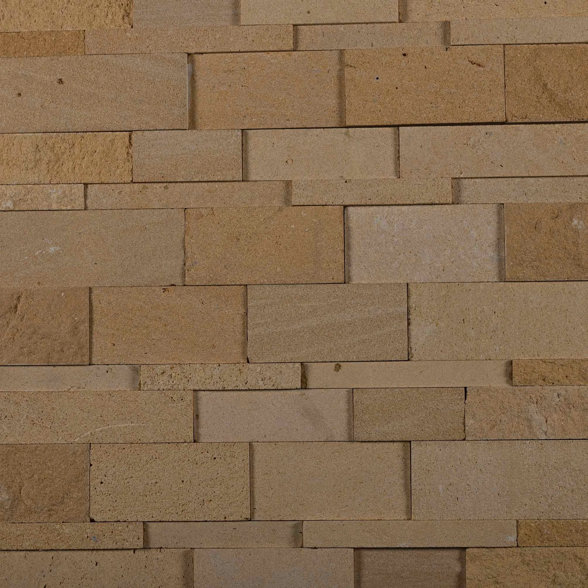 China Gold Sandstone Stacked Stone Panel