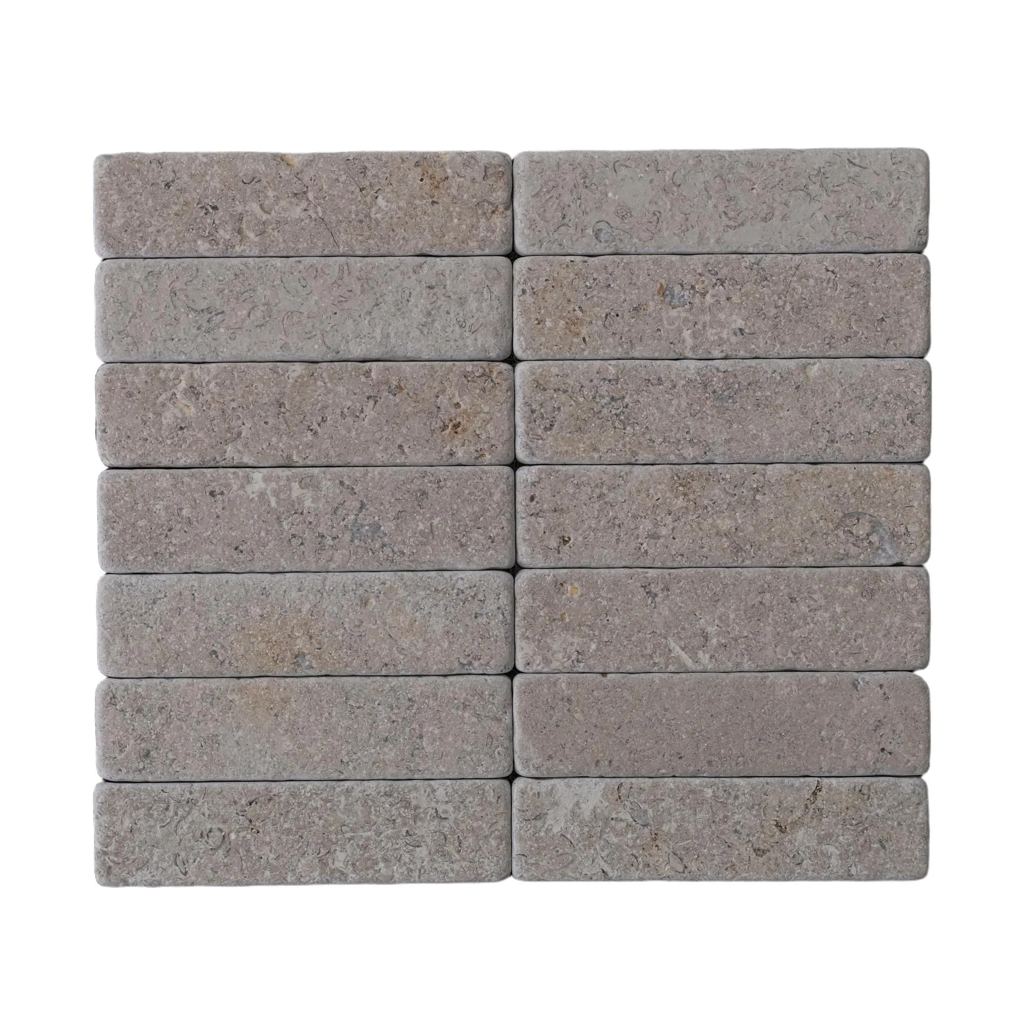 Tumbled Dark Beige Limestone Strips