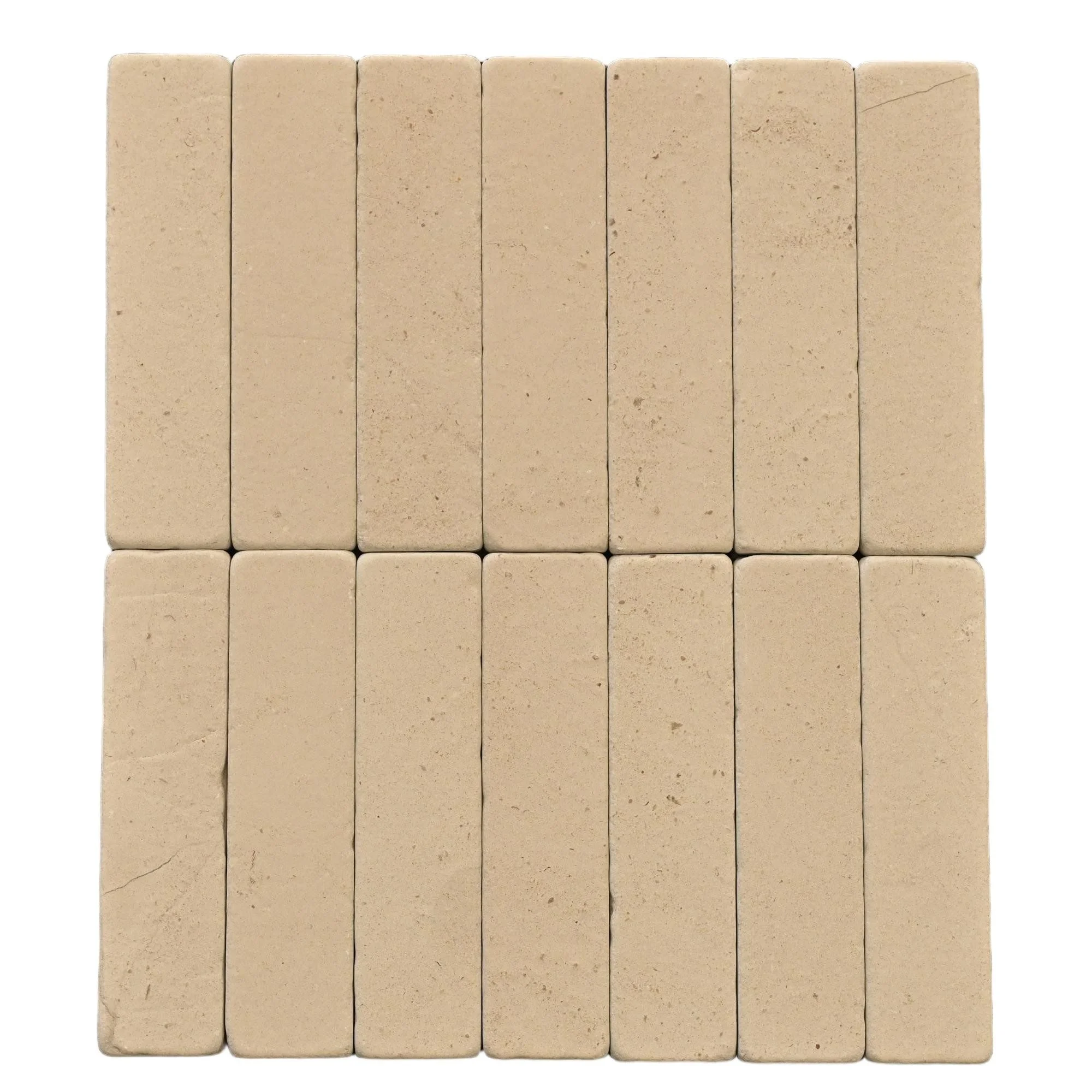Tumbled Kuli Yellow Stripes Brick
